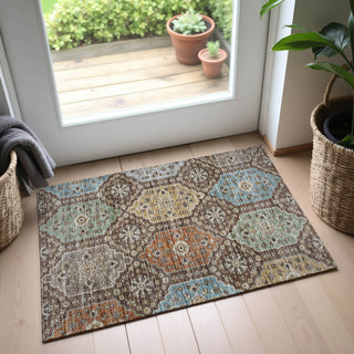 Dalyn Silk Road SR7 Chocolate Area Rug Scatter Lifestyle Image Feature