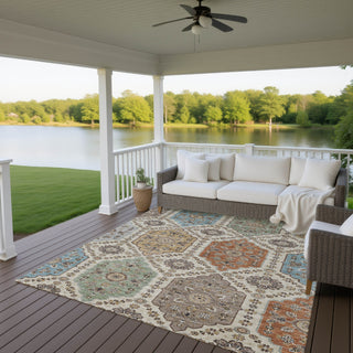 Dalyn Silk Road SR7 Linen Area Rug Outdoor Lifestyle Image Feature