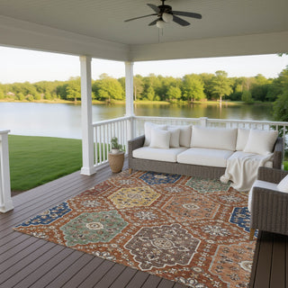 Dalyn Silk Road SR7 Paprika Area Rug Outdoor Lifestyle Image Feature