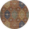 Dalyn Silk Road SR7 Paprika Area Rug Round Main Image