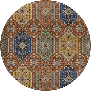 Dalyn Silk Road SR7 Paprika Area Rug Round Main Image