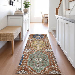 Dalyn Silk Road SR7 Paprika Area Rug Runner Lifestyle Image Feature