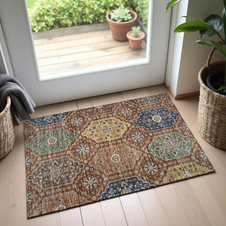 Dalyn Silk Road SR7 Paprika Area Rug Scatter Lifestyle Image Feature