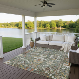 Dalyn Silk Road SR8 Basil Area Rug Outdoor Lifestyle Image Feature