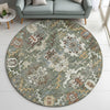 Dalyn Silk Road SR8 Basil Area Rug Round Lifestyle Image Feature