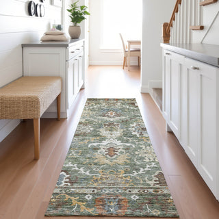 Dalyn Silk Road SR8 Basil Area Rug Runner Lifestyle Image Feature