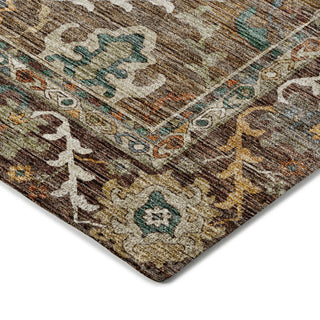 Dalyn Silk Road SR8 Chocolate Area Rug Corner Image