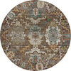 Dalyn Silk Road SR8 Chocolate Area Rug Round Main Image