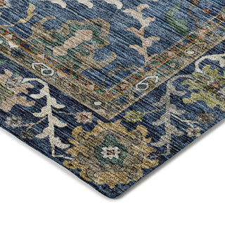 Dalyn Silk Road SR8 Navy Area Rug Corner Image