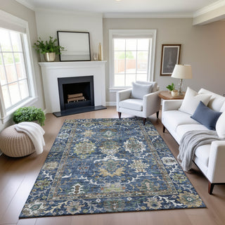 Dalyn Silk Road SR8 Navy Area Rug Lifestyle Image Feature