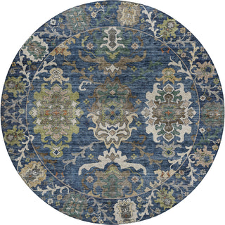Dalyn Silk Road SR8 Navy Area Rug Round Main Image