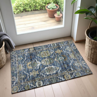 Dalyn Silk Road SR8 Navy Area Rug Scatter Lifestyle Image Feature