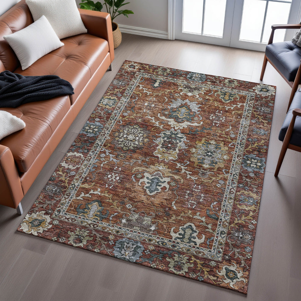 Dalyn Silk Road SR8 Paprika Area Rug Lifestyle Image Feature