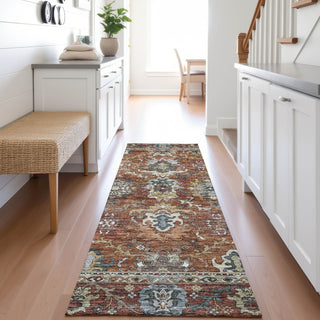 Dalyn Silk Road SR8 Paprika Area Rug Runner Lifestyle Image Feature