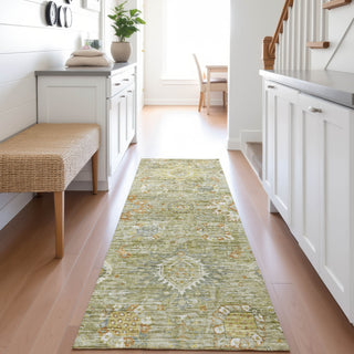 Dalyn Silk Road SR9 Sage Area Rug Runner Lifestyle Image Feature