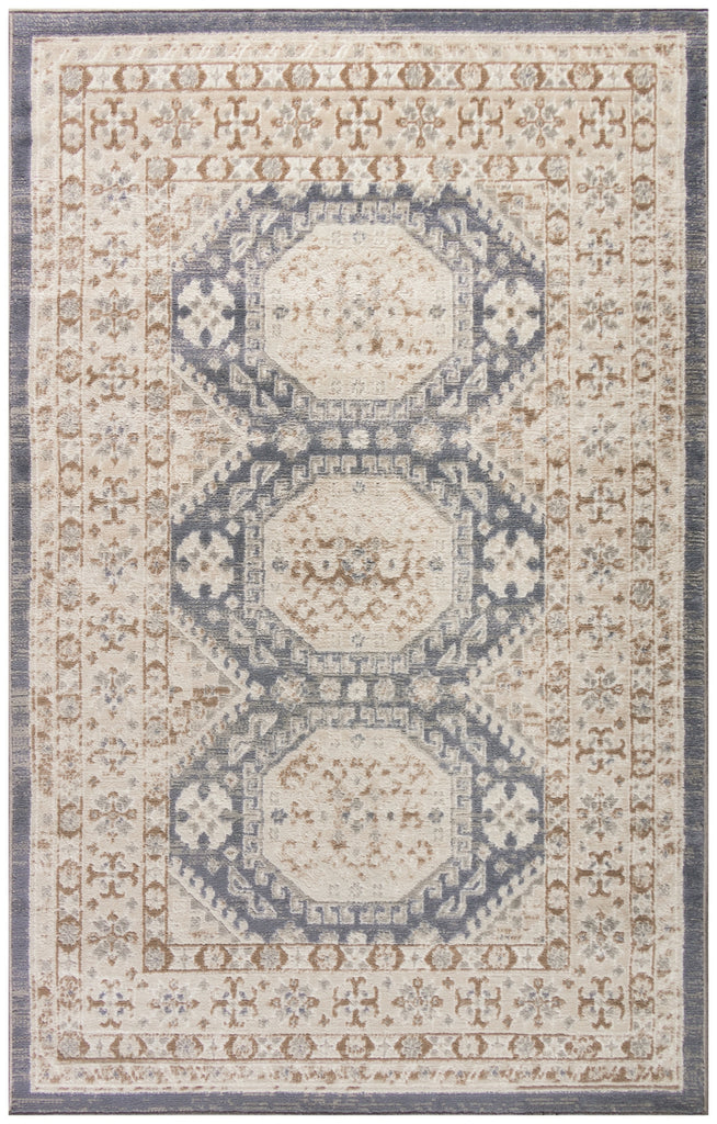 Nourison Serenity Home SRH01 Ivory Blue Area Rug main image