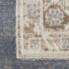 Nourison Serenity Home SRH01 Ivory Blue Area Rug Swatch Image