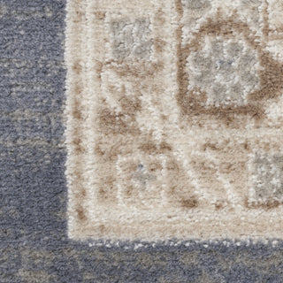 Nourison Serenity Home SRH01 Ivory Blue Area Rug Swatch Image