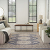 Nourison Serenity Home SRH01 Ivory Blue Area Rug Room Image Feature