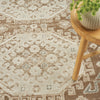 Nourison Serenity Home SRH01 Ivory Mocha Area Rug Corner Image