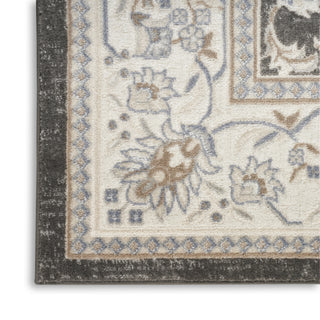 Nourison Serenity Home SRH02 Ivory Grey Blue Area Rug T' R