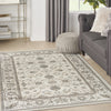 Nourison Serenity Home SRH02 Ivory Mocha Area Rug Corner Image