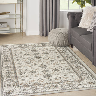 Nourison Serenity Home SRH02 Ivory Mocha Area Rug Corner Image