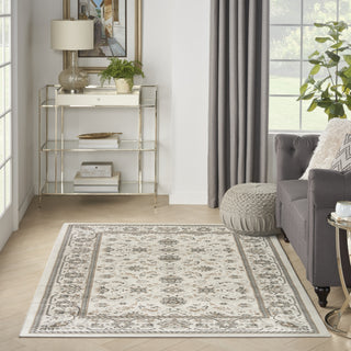 Nourison Serenity Home SRH02 Ivory Mocha Area Rug Room Image Feature