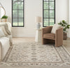 Nourison Serenity Home SRH02 Ivory Mocha Area Rug Room Image Feature