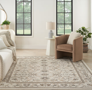 Nourison Serenity Home SRH02 Ivory Mocha Area Rug Room Image Feature