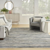 Nourison Serenity Home SRH03 Ivory Grey Blue Area Rug Room Image Feature