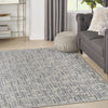 Nourison Serenity Home SRH04 Blue Ivory Area Rug Corner Image