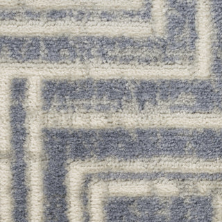 Nourison Serenity Home SRH04 Blue Ivory Area Rug Swatch Image