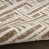 Nourison Serenity Home SRH04 Mocha Ivory Area Rug Corner Image