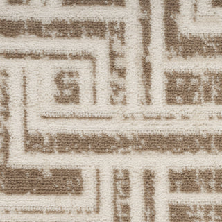Nourison Serenity Home SRH04 Mocha Ivory Area Rug Swatch Image