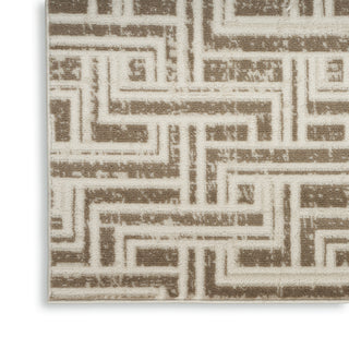 Nourison Serenity Home SRH04 Mocha Ivory Area Rug Texture Image
