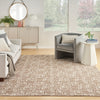 Nourison Serenity Home SRH04 Mocha Ivory Area Rug Room Image Feature