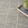 Nourison Serenity Home SRH05 Light Grey Area Rug Corner Image