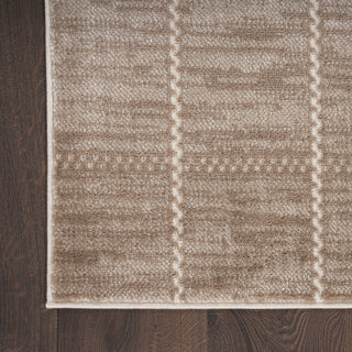 Nourison Serenity Home SRH05 Mocha Ivory Area Rug Detail Image