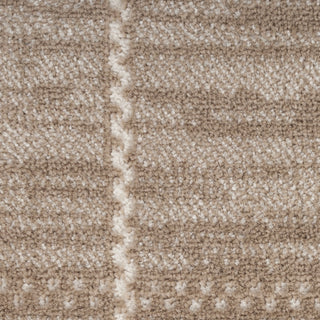Nourison Serenity Home SRH05 Mocha Ivory Area Rug Swatch Image