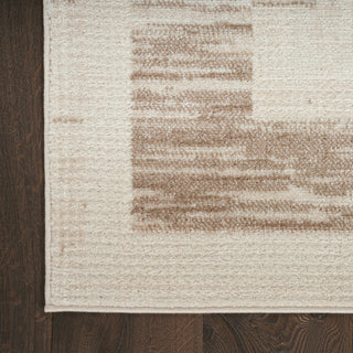 Nourison Serenity Home SRH07 Mocha Ivory Area Rug Detail Image