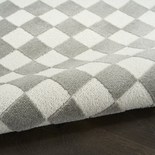 Nourison Serenity Home SRH09 Ivory Grey Area Rug Detail Image