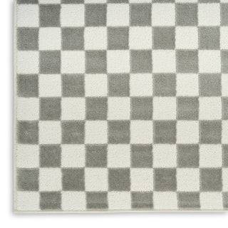 Nourison Serenity Home SRH09 Ivory Grey Area Rug Texture Image