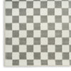 Nourison Serenity Home SRH09 Ivory Grey Area Rug Corner Image