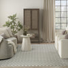 Nourison Serenity Home SRH09 Ivory Grey Area Rug Swatch Image