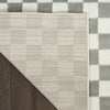 Nourison Serenity Home SRH09 Ivory Grey Area Rug Corner Image