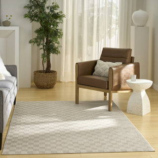 Nourison Serenity Home SRH10 Beige Area Rug Corner Image