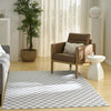 Nourison Serenity Home SRH10 Ivory Blue Area Rug Corner Image