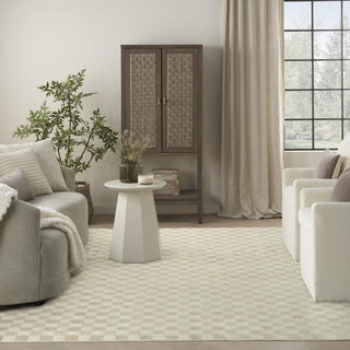 Nourison Serenity Home SRH10 Beige Area Rug Room Image Feature