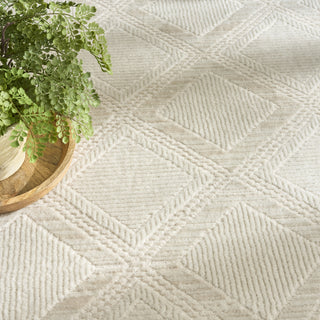 Nourison Serenity Home SRH11 Ivory Area Rug Corner Image